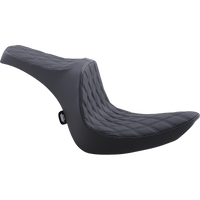 DRAG SPECIALTIES Predator III Seat Double Diamond Black w/ Black Stitching Softail '06-'17