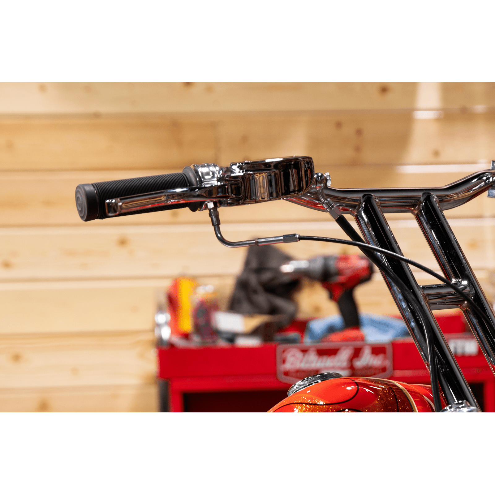 BILTWELL Throttle Single Cable Whiskey Polished 660130301