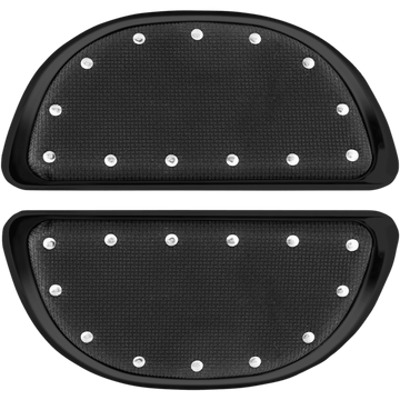 CYCLESMITHS Rear Board Covers Black Rivets 106BP