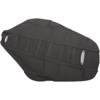 SDG 6-Ribbed Seat Cover Black Ribs/Black Top/Black Sides