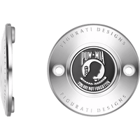 FIGURATI DESIGNS Timing Cover 2 Hole POW MIA Stainless Steel FD50TC2HSS