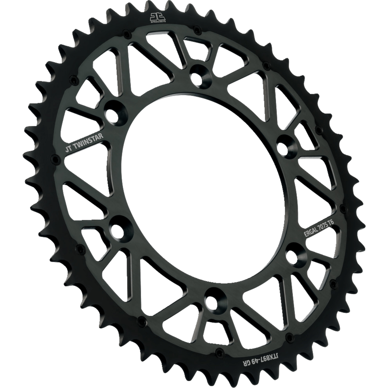 JT SPROCKETS Steel Rear Sprocket Graphite 49 Tooth