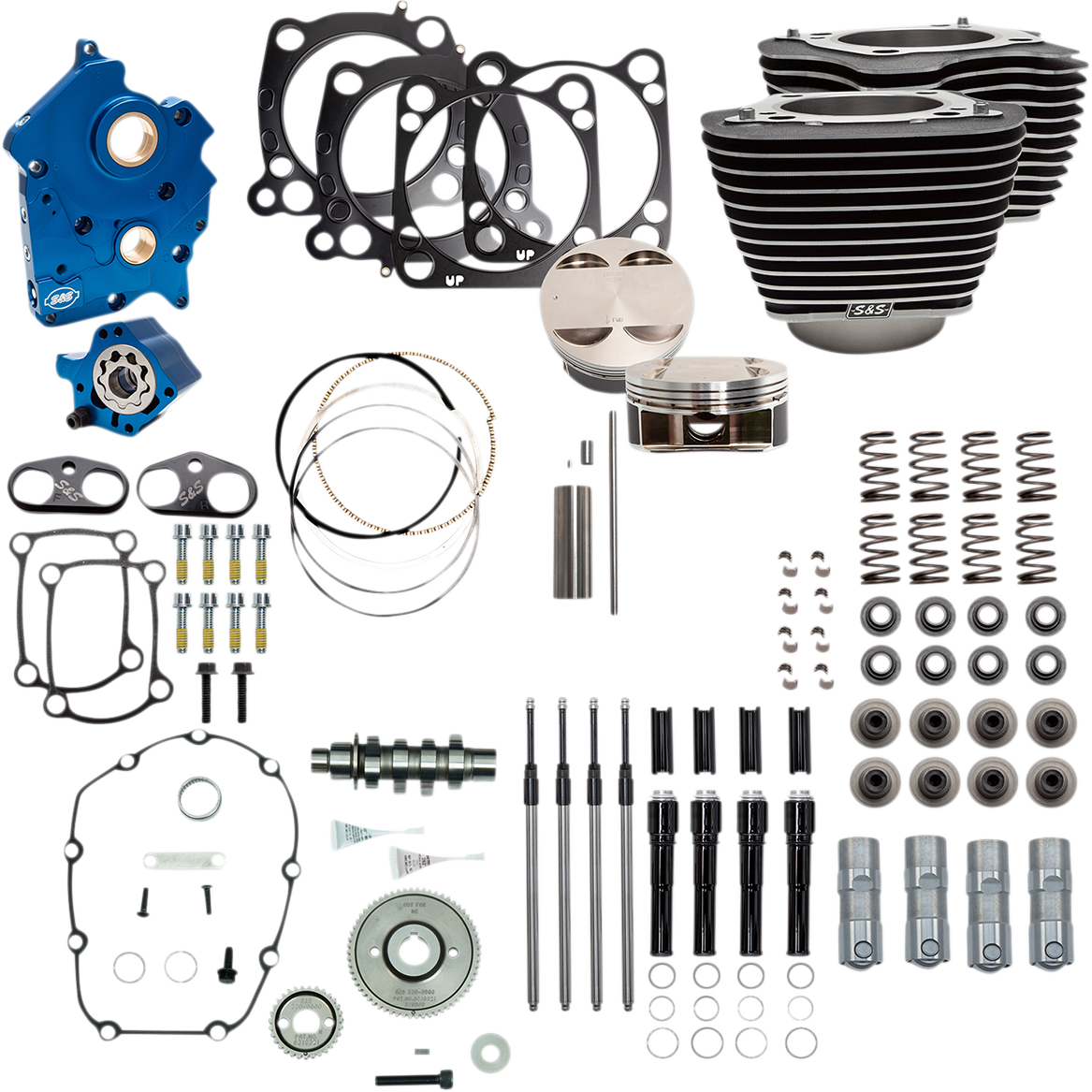 S&S CYCLE 124" Power Package Engine Performance Kit Gear Drive 3101055A