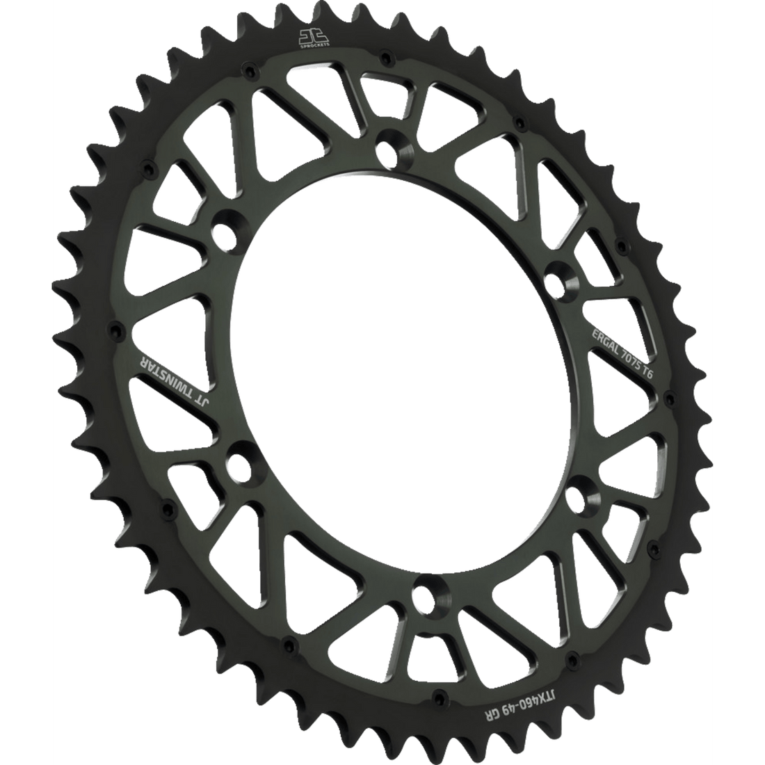 JT SPROCKETS Steel Rear Sprocket Graphite 49 Tooth