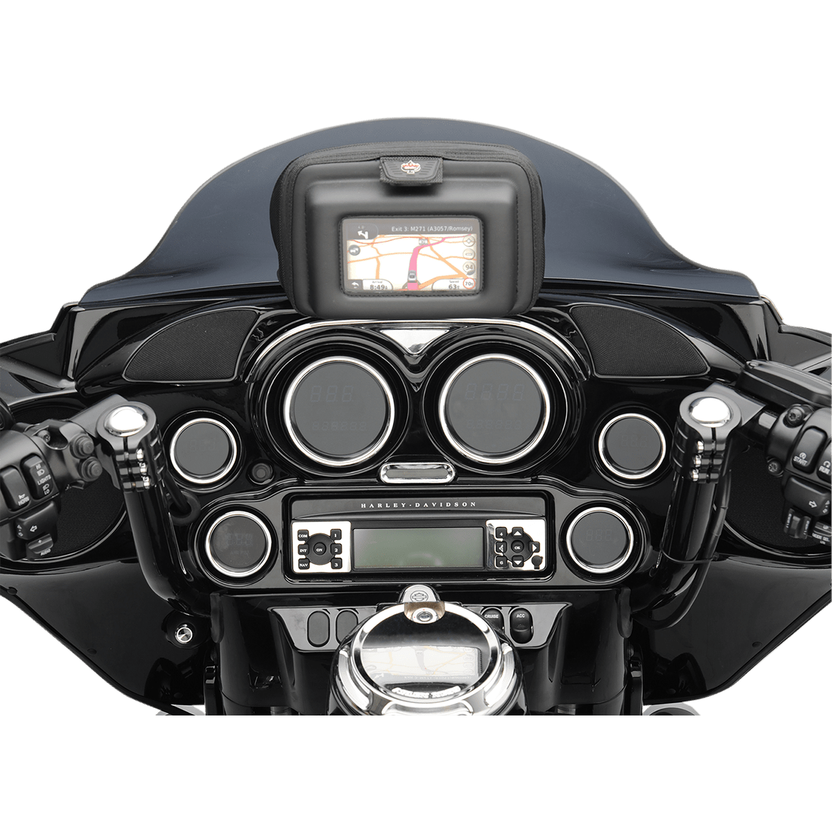 HOGTUNES Dash Trim/Tweeter Pod Harley Davidson HF1