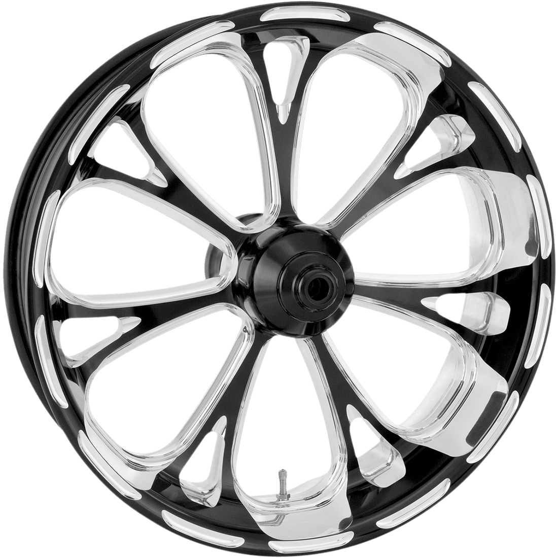 PERFORMANCE MACHINE PM Wheel Virtue Front Dual Disc/with ABS Platinum Cut™ 21x3.5 '08+ FLD 12047106VIRJBMP