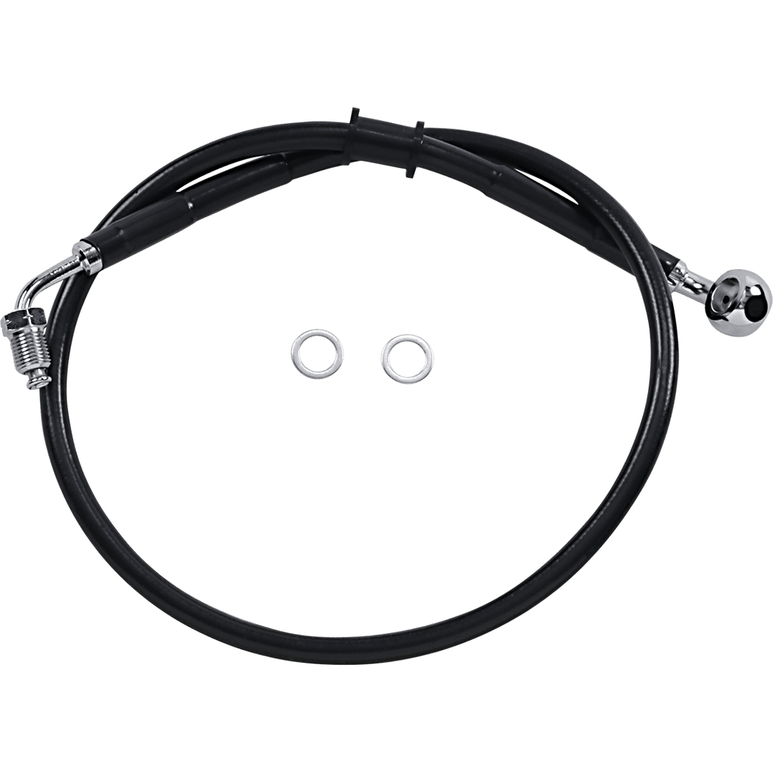 DRAG SPECIALTIES Brake Line +4" Black '18-'21 Softail