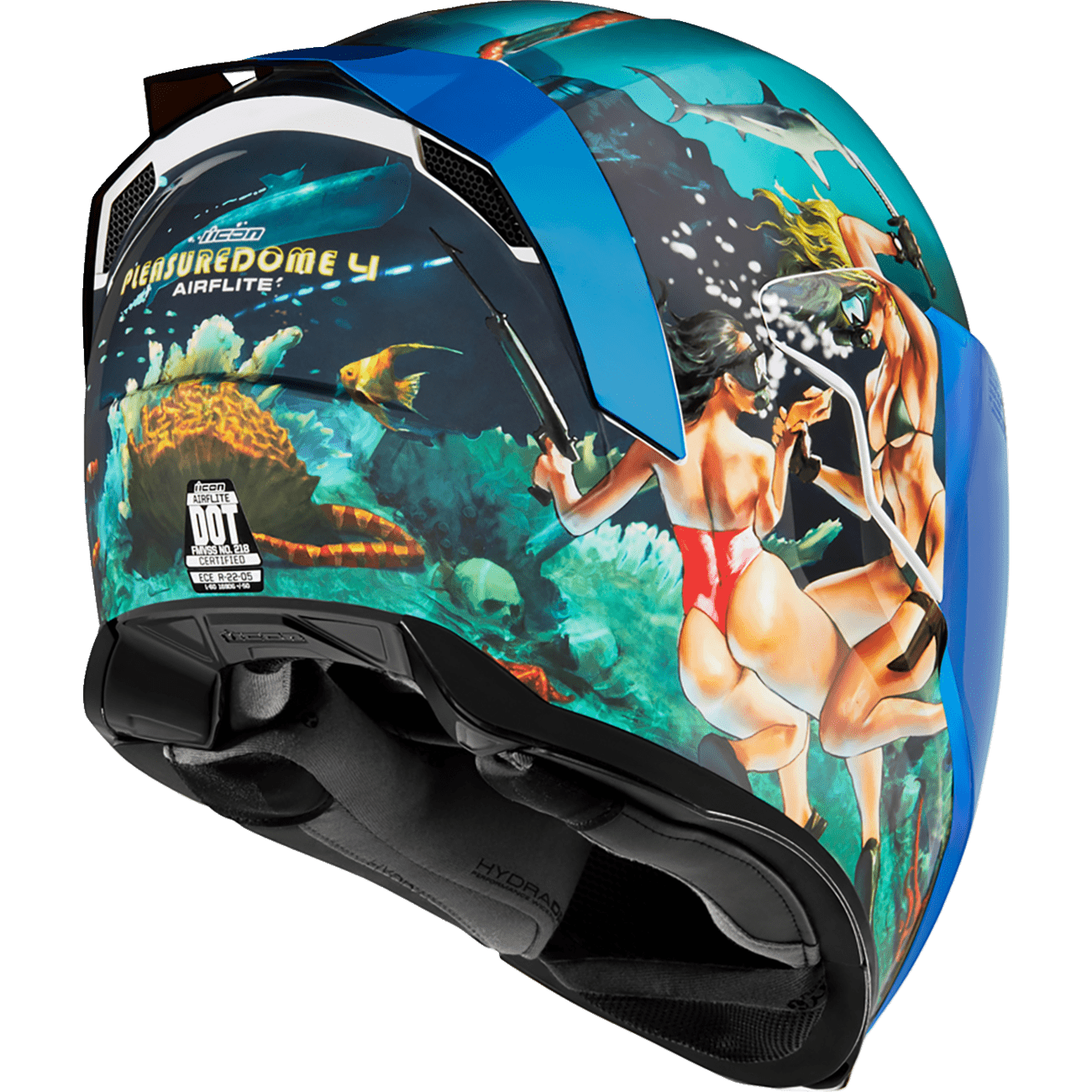 ICON Airflite™ Helmet Pleasuredome4 Blue Small