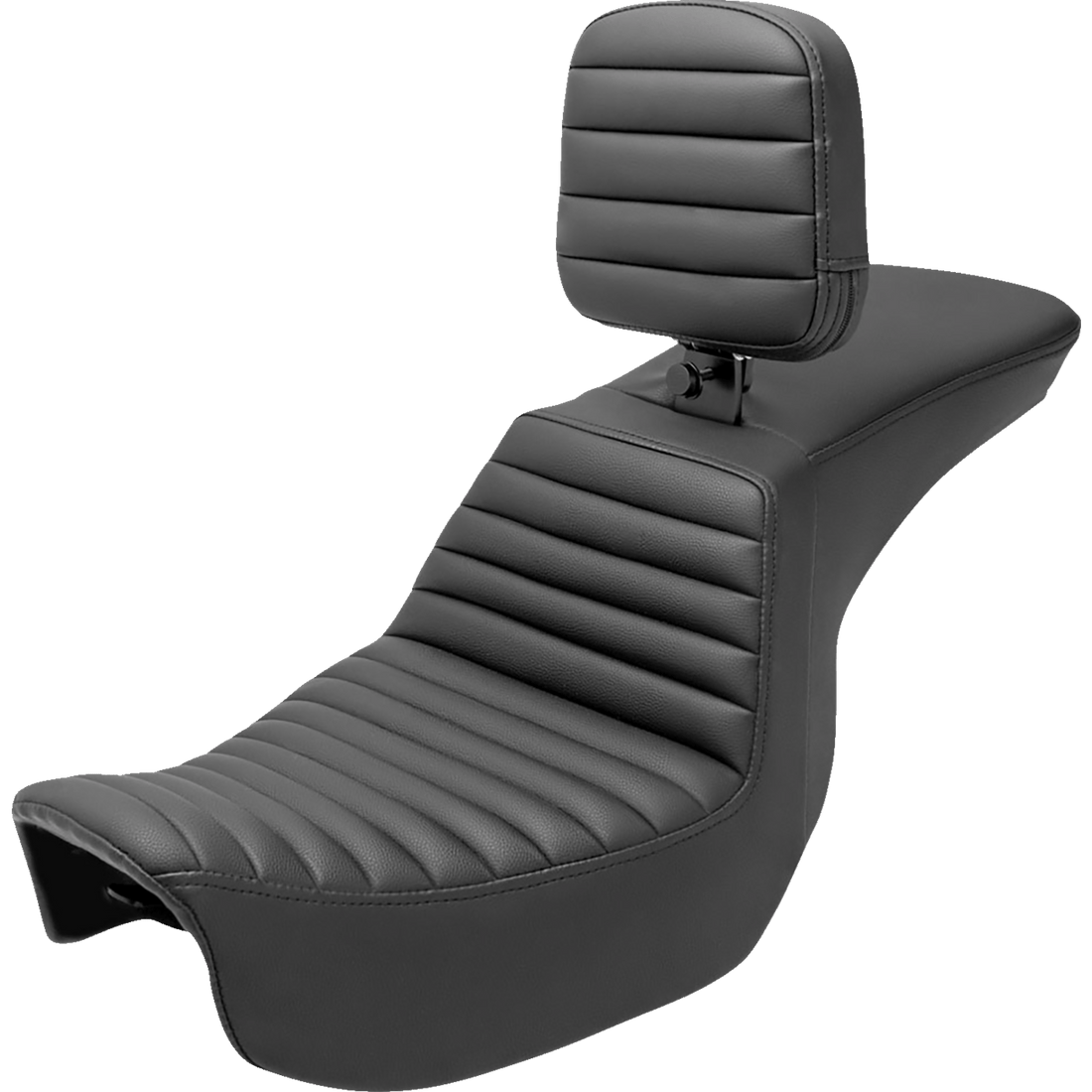 SADDLEMEN Tour Step-Up Seat Rider Backrest Tuck-n-Roll Dyna '06-'17 80604191BR