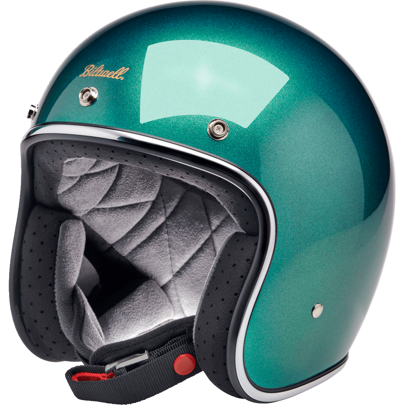 BILTWELL Bonanza Helmet Metallic Catalina Green Large 1001358204