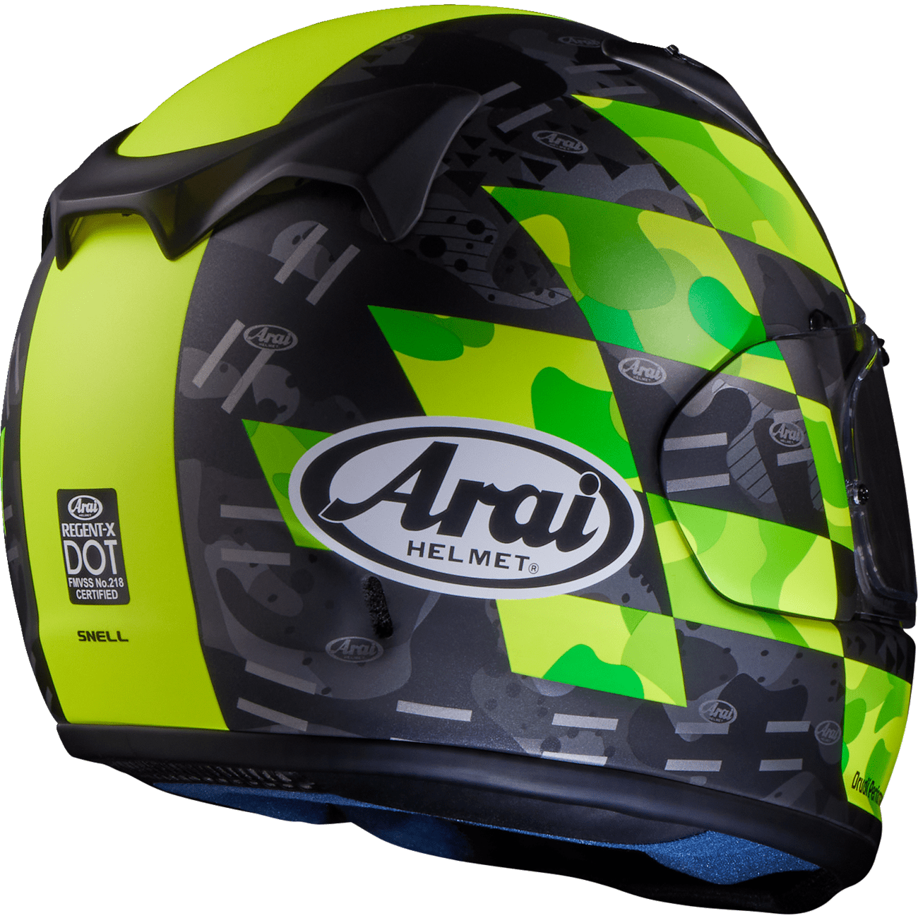 ARAI HELMETS Regent-X Helmet Patch Yellow Frost Small 010115828