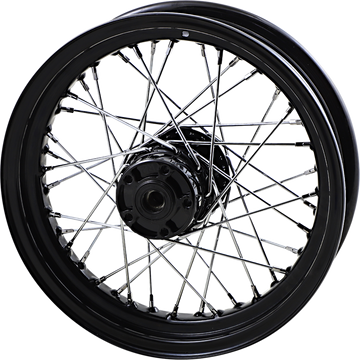 DRAG SPECIALTIES Wheel Laced 40 Spoke Rear Black 16x3