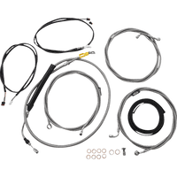 LA CHOPPERS Cable Kit Stock Handlebars ABS Stainless LA8058KT308