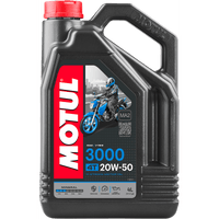 MOTUL 3000 Mineral 4T Engine Oil 20W-50 1 U.S. gal. 107319