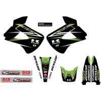 D'COR VISUALS Graphics and Trim Kit Team Green Kawasaki 1020514