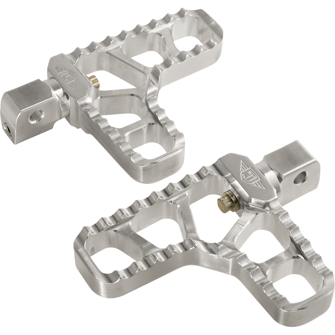 JOKER MACHINE Serrated Heel Pegs Silver Indian 08628