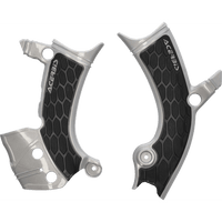 ACERBIS X-Grip Frame Guards Silver/Black YZ 250F/450F