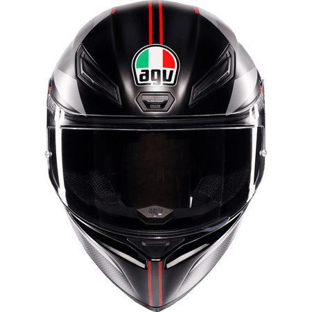 AGV K1 S Helmet Lap Matte Black/Gray/Red Small 2118394003034S