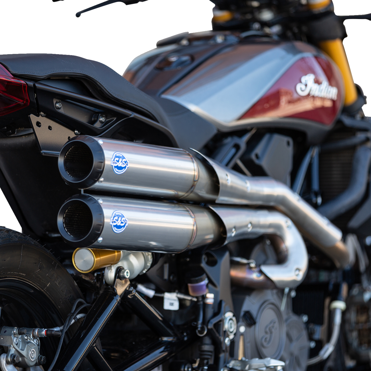 S&S CYCLE 2-into-2 Grand National Exhaust System Race Only Stainless Steel 5500949