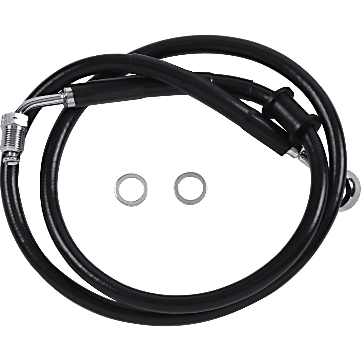 DRAG SPECIALTIES Brake Line +8" Black '18-'22 Softail