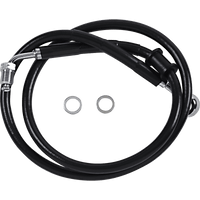 DRAG SPECIALTIES Brake Line +8" Black '18-'22 Softail