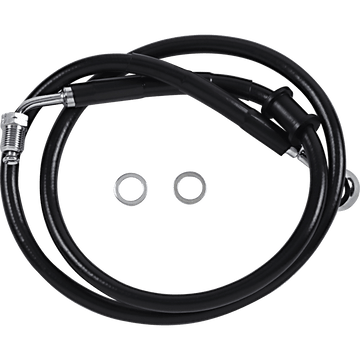 DRAG SPECIALTIES Brake Line +8" Black '18-'22 Softail