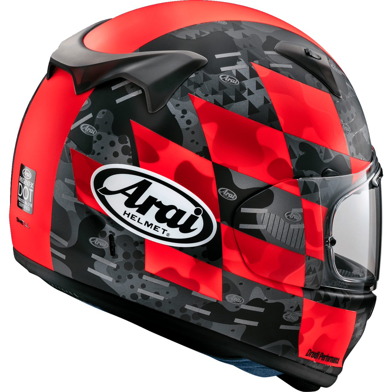 ARAI HELMETS Regent-X Helmet Patch Red Frost Medium 010115835