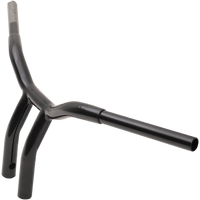 LA CHOPPERS Handlebar Kage Fighter One Piece Bent 10" Black LA733810B