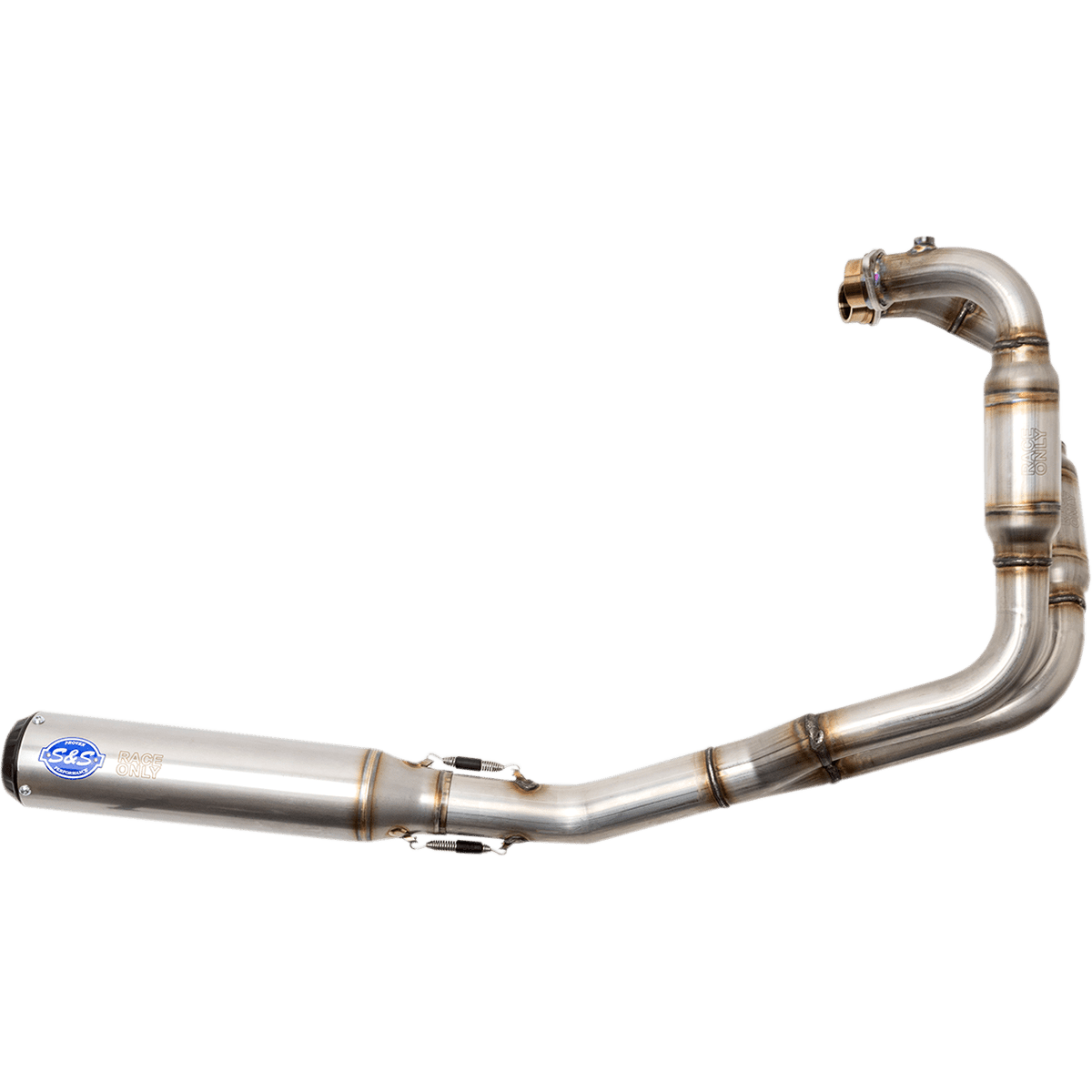 S&S CYCLE Qualifier 2:1 Exhaust System Stainless Steel Race Only 5501031