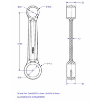 VINTCO Connecting Rod Kit KR2026