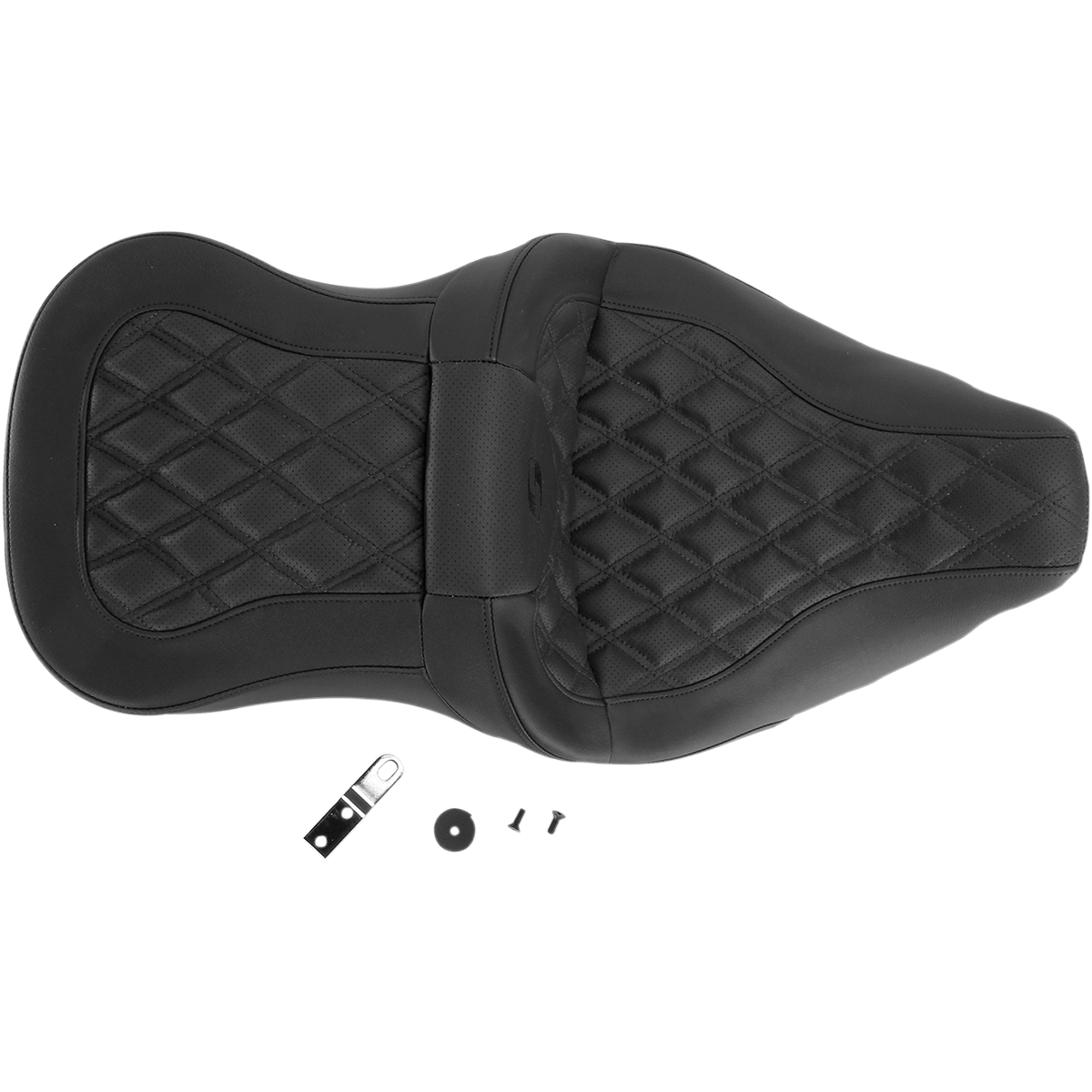 SADDLEMEN Roadsofa™ Seat Full Lattice Stitch without Backrest FLT/FLH '08-'23 80807B182