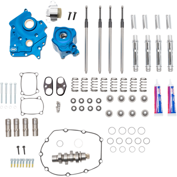 S&S CYCLE Cam Chest Kit with Plate Chain Drive Water Cooled 550 Cam Chrome Pushrods M8 3101080B