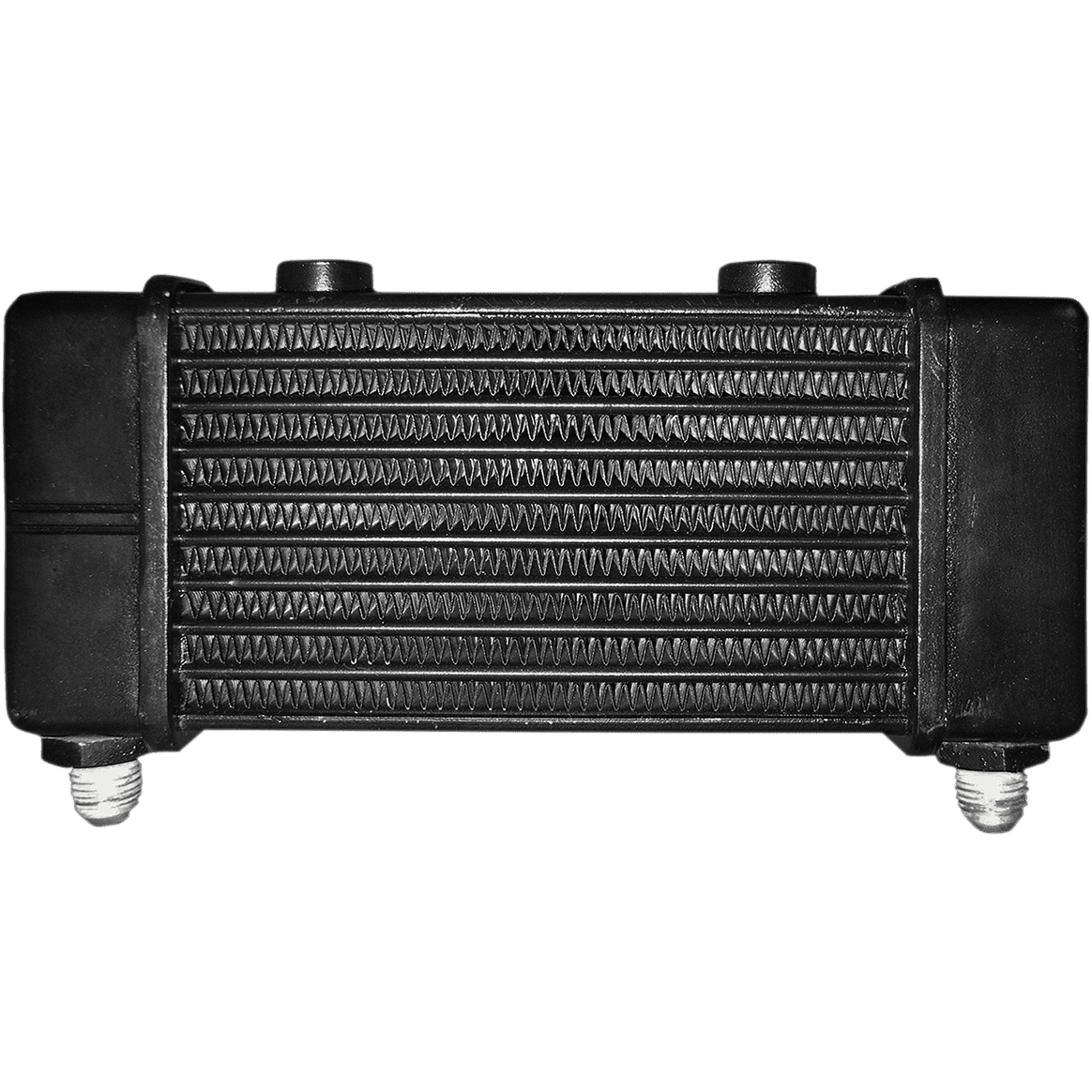 JAGG OIL COOLERS Universal Oil Cooler 10-Row Gloss Black 3140