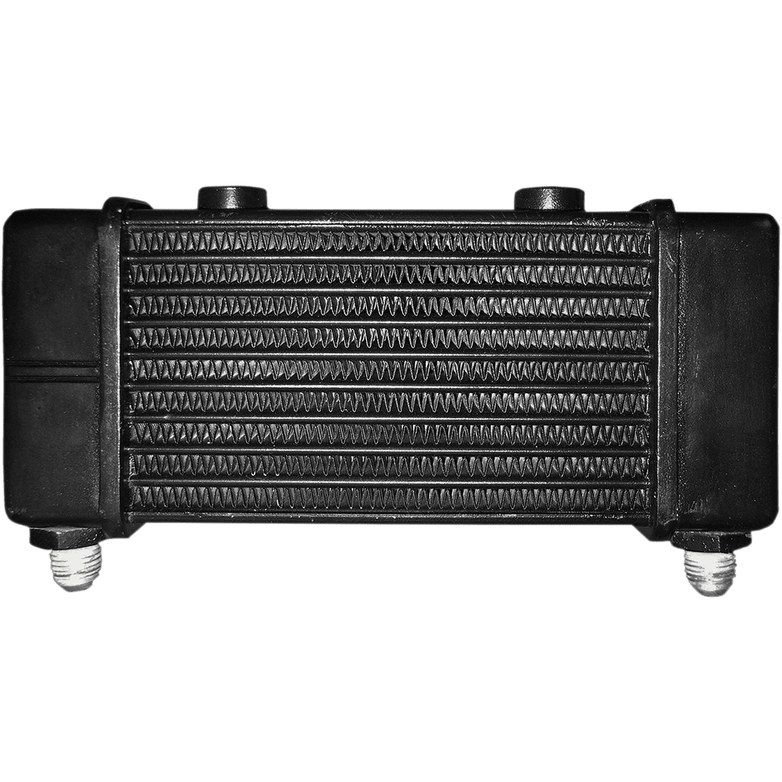 JAGG OIL COOLERS Universal Oil Cooler 10-Row Gloss Black 3140