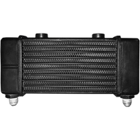 JAGG OIL COOLERS Universal Oil Cooler 10-Row Gloss Black 3140