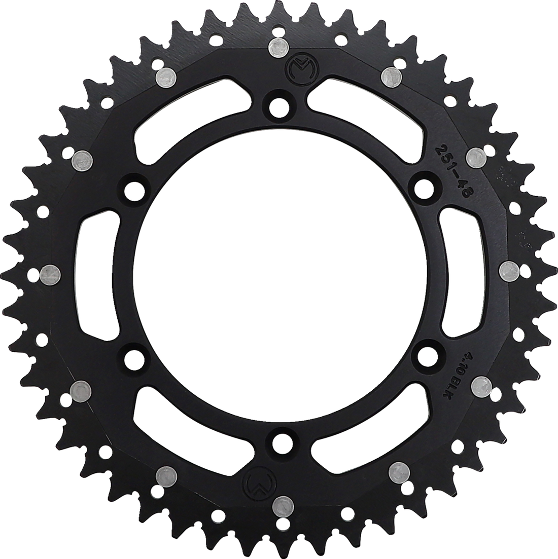 MOOSE RACING Dual Sprocket Black 48 Tooth