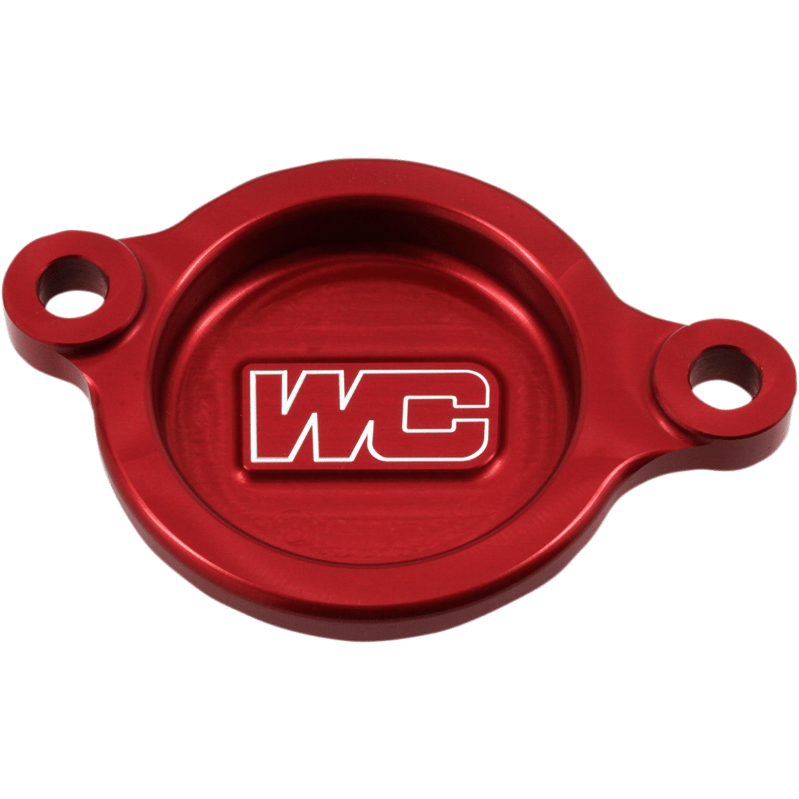 WORKS CONNECTION Oil Filter Cover Red Honda 27006