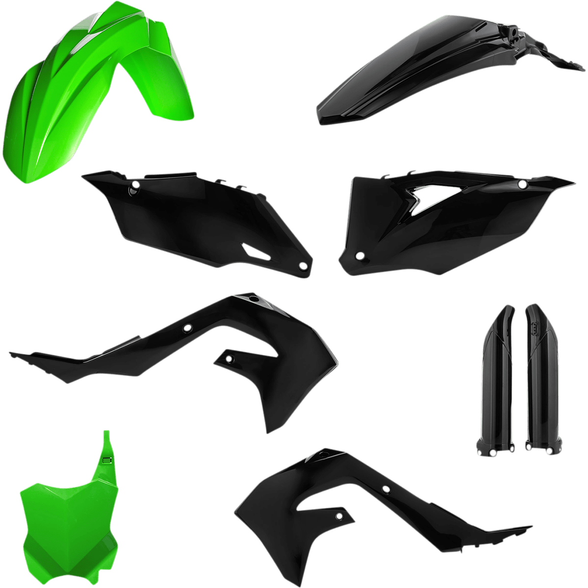 ACERBIS Full Replacement Body Kit Green/Black 2736291089