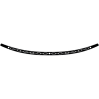 MEMPHIS SHADES Windshield Trim Black Chain FLH '96-'13