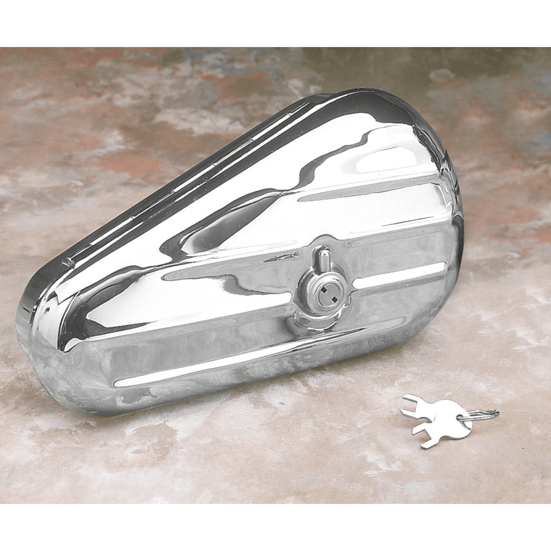 DRAG SPECIALTIES Right Teardrop Toolbox Chrome