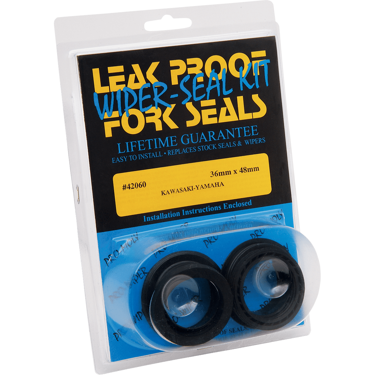 LEAKPROOF SEALS Pro-Moly Seal/Wiper Kit 36 mm ID x 48 mm OD x 11 mm T