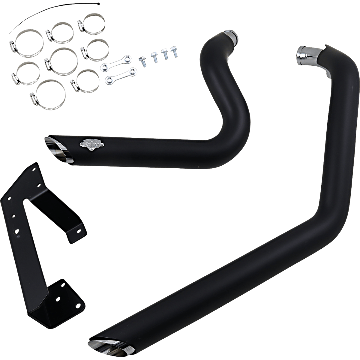 VANCE & HINES Shortshots Staggered Exhaust System Black 47219