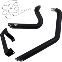 VANCE & HINES Shortshots Staggered Exhaust System Black 47219