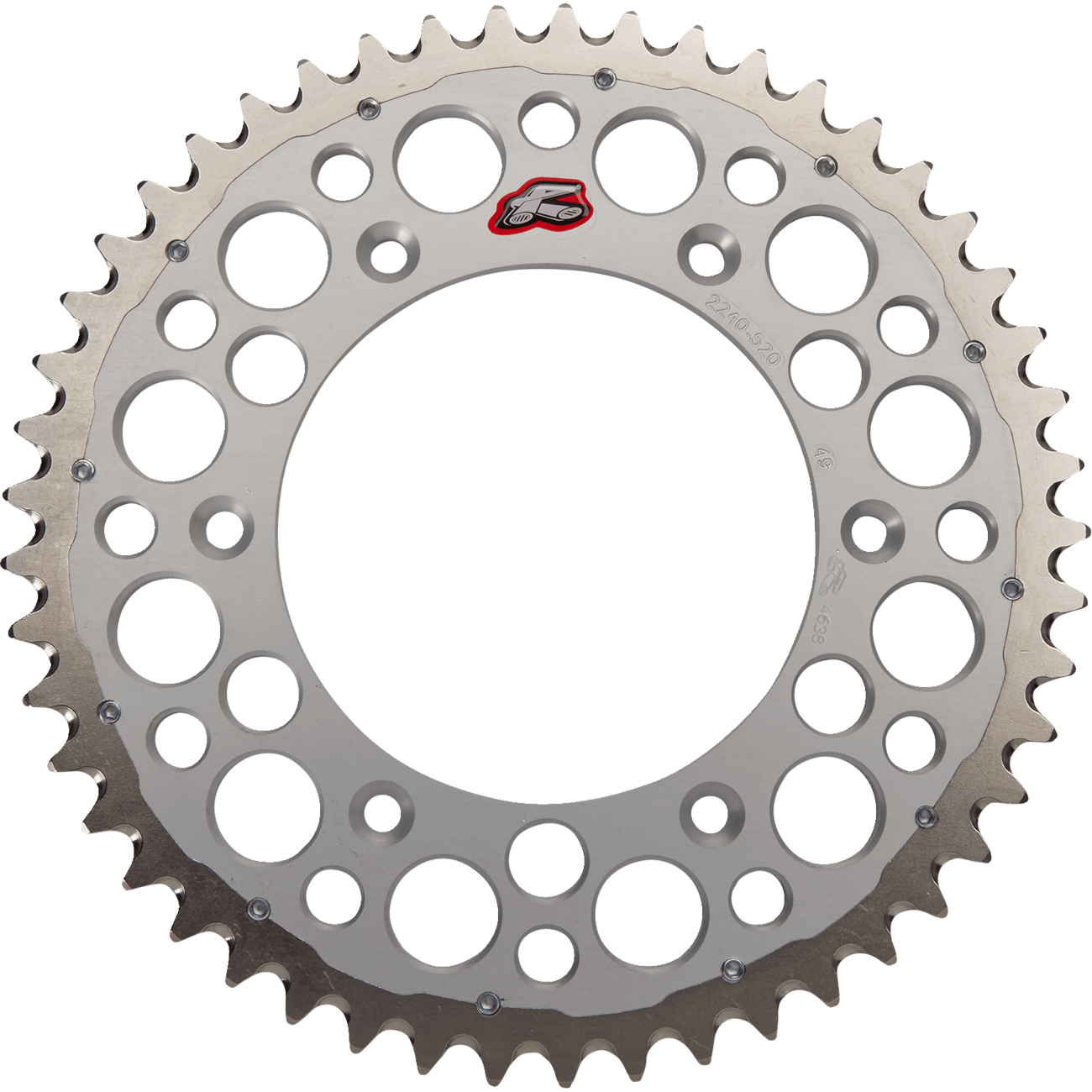 RENTHAL Twinring™ Rear Sprocket 49 Tooth Silver 224052049GPSI