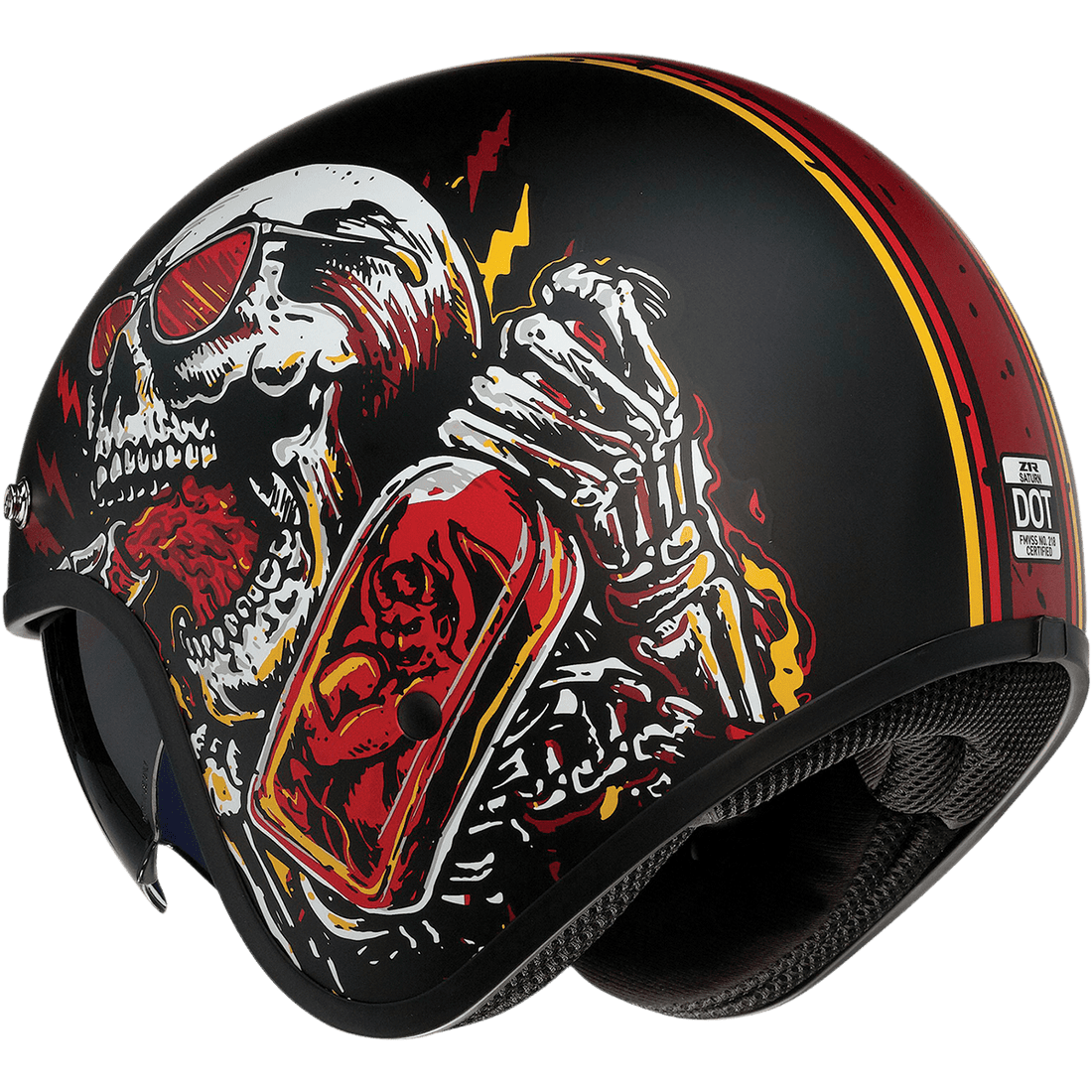 Z1R Saturn Helmet Devil Made Me Black/Red Small