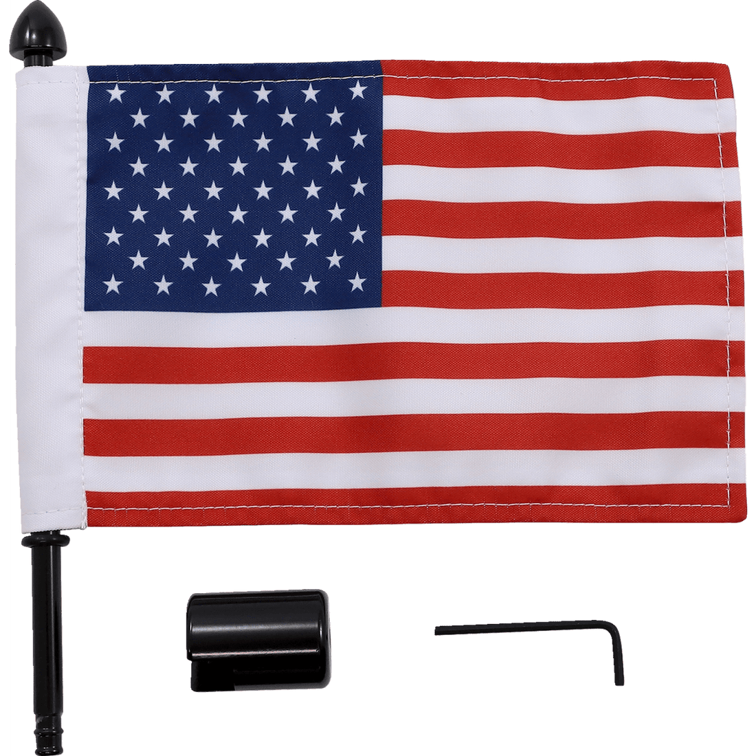 PRO PAD Flag Mount 1/2" Square Sissy Bar 6" X 9" Flag BRFMSQSB