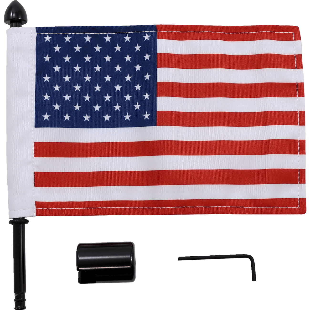 PRO PAD Flag Mount 1/2" Square Sissy Bar 6" X 9" Flag BRFMSQSB