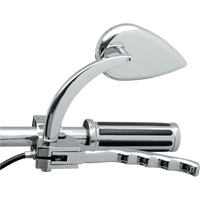 DRAG SPECIALTIES Mirror Tear Drop Chrome Long Stem