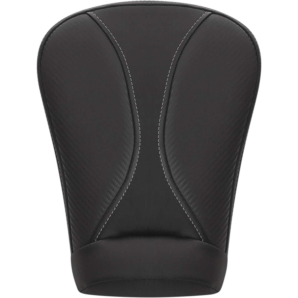 SADDLEMEN Dominator Pillion Pad Extended Reach Black w/ Gray Stitching FL '08-'23 80807B0162EXT