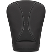 SADDLEMEN Dominator Pillion Pad Extended Reach Black w/ Gray Stitching FL '08-'23 80807B0162EXT